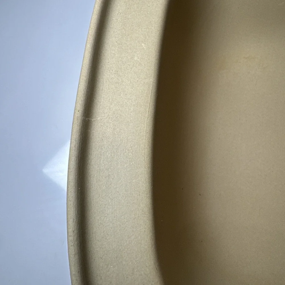 Pampered Chef Family Heritage Collection USA Lrg Stoneware Roasting Pan 17x11x4